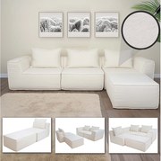 Zestaw sof MCW-O54 (4-częściowy),  kremowa