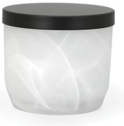 Biały szklany organizer łazienkowy na waciki Madison – Spirella