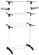 Pionowa suszarka na pranie z miejscem na wieszaki, 160 cm, ALTO