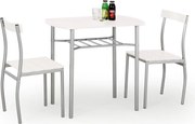 Zestaw LANCE stół + 2 krzesła biały HALMAR