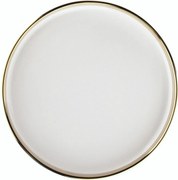 Altom Porcelanowy talerz deserowy Palazzo 21 cm, biały