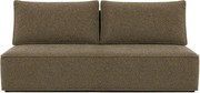 Sofa z Funkcją Spania MAVIA Brązowa Boucle Japandi