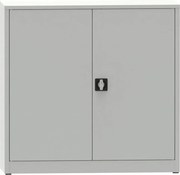 Warsztatowa szafa półkowa na narzędzia KOVONA JUMBO, 2 półki, spawana, 1150 x 1200 x 500 mm, szara