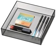 Organizer łazienkowy na kosmetyki z plastiku z recyklingu w kolorze matowej czerni – iDesign