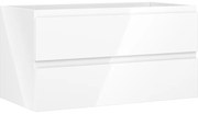 Mexen Orio szafka łazienkowa podumywalkowa 90 cm, 2 szuflady, biała połysk - 91A10-09047-2-BFF00