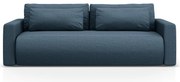 Ciemnoniebieska rozkładana sofa ze schowkiem 238 cm Belfast – Cosmopolitan Design