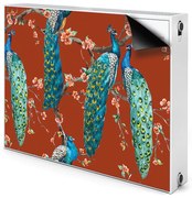 Magnes dekoracjny na kaloryfer Pawie na gałęzi