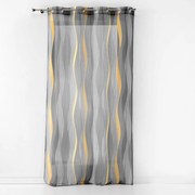 Szara firanka z woalu 140x240 cm Ondulys – douceur d'intérieur
