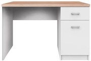 Białe długie biurko z szufladą S8-T26