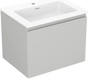 Mexen Orio szafka łazienkowa 60 cm z umywalką Otis, 1 szuflada, szara mat/biała mat - 91A10-06047-1-BF62-W18M01