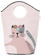 Różowy materiałowy dziecięcy kosz do przechowywania Meow Meow – Butter Kings