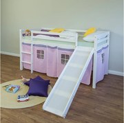 Łóżko piętrowe 90x200 cm różowe 1464