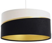 Biało-czarna lampa wisząca welurowa glamour - 12X A338 P4-K49