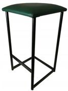 Hoker LOFT Black Stołek Barowy 65 cm Gniot