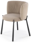 Beżowe tapicerowane krzesło T0-E79