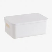 Pudełko Organizerowe Z Polipropylenu Yure Biała & ↑12 Cm - Sklum