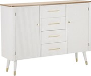 Kredens VKH24, Biały, 117x37x90 cm, Kendra Home