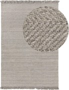 Dywan Lars A z naturalnych materiałów z frędzlami