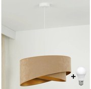 Brilagi - LED Żyrandol na lince LYRA 1xE27/15W/230V brązowy/złoty