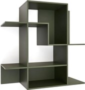 Zielony modułowy system półek 80x80x25 cm Ina – Kave Home