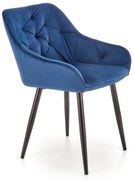 Krzesło tapicerowane GRANAT welur K487
