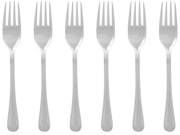 Widelczyki deserowe zestaw 6 szt. ze stali nierdzewnej w kolorze srebra Classic – Premier Housewares