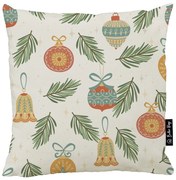 Poszewka na poduszkę ze świątecznym motywem 45x45 cm Retro Cute Ornaments – Butter Kings