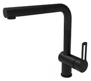 Paffoni - Bateria kuchenna z wyciąganą wylewką RINGO czarna