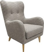 Elegancki fotel Roland z profilowanym siedziskiem i oparciem