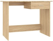 Proste biurko z jedną szufladą dąb sonoma C6-S30