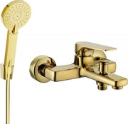 Mexen Lynx R40 bateria wannowa z zestawem prysznicowym, złota - 74593R40-50