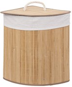 Kosz na pranie BAMBOO narożny, 48 l