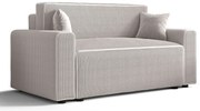 Biała tapicerowana sofa rozkładana K8-N43