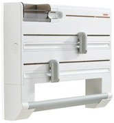 Biały plastikowy uchwyt ścienny na ręczniki papierowe i folię Parat – LEIFHEIT