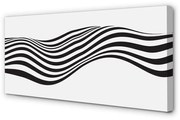 Obraz na płótnie Paski zebra fala