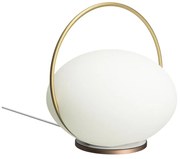 Lampa stołowa LED w biało-złotym kolorze (wysokość 19 cm) Orbit – UMAGE