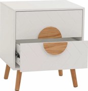 Stolik nocny MCW-N89,  biały