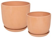 Zestaw 2 terakotowych doniczek COSY