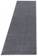 Dywan jednolity Ata jasny szary 80 cm x 250 cm