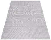 Szary nowoczesny dywan w modny wzór H3-T63