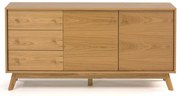 Niska komoda w dekorze dębu 149x75 cm Kensal – Woodman