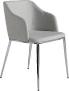 Szare krzesło z tkaniny 4050 ANGEL CERDA