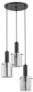 Żyrandol na lince CELIA 3xE27/60W/230V czarny
