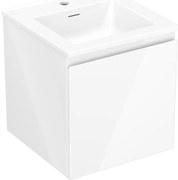 Mexen Orio szafka łazienkowa 45 cm z umywalką Otis, 1 szuflada, biała połysk - 91A10-04547-1-BF00-W18M00