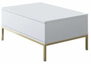 Stolik konferencyjny Lord White and Gold