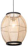Orientalna lampa wisząca brązowa 35 cm - Rob