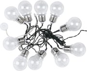 Łańcuch solarny LED 10xLED/1W/1,2V 1xAA 2 m IP44 3000K 300 mAh