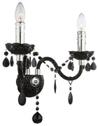 KINKIET ŚCIENNY EBT018-2W Czarny