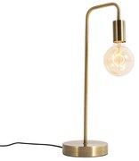 Nowoczesna lampa stołowa brązowa - Facil