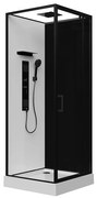 Kabina prysznicowa z hydromasażem - Dwustronny montaż - szer. 80 x gł. 80 x wys. 215 cm - FOMIRA